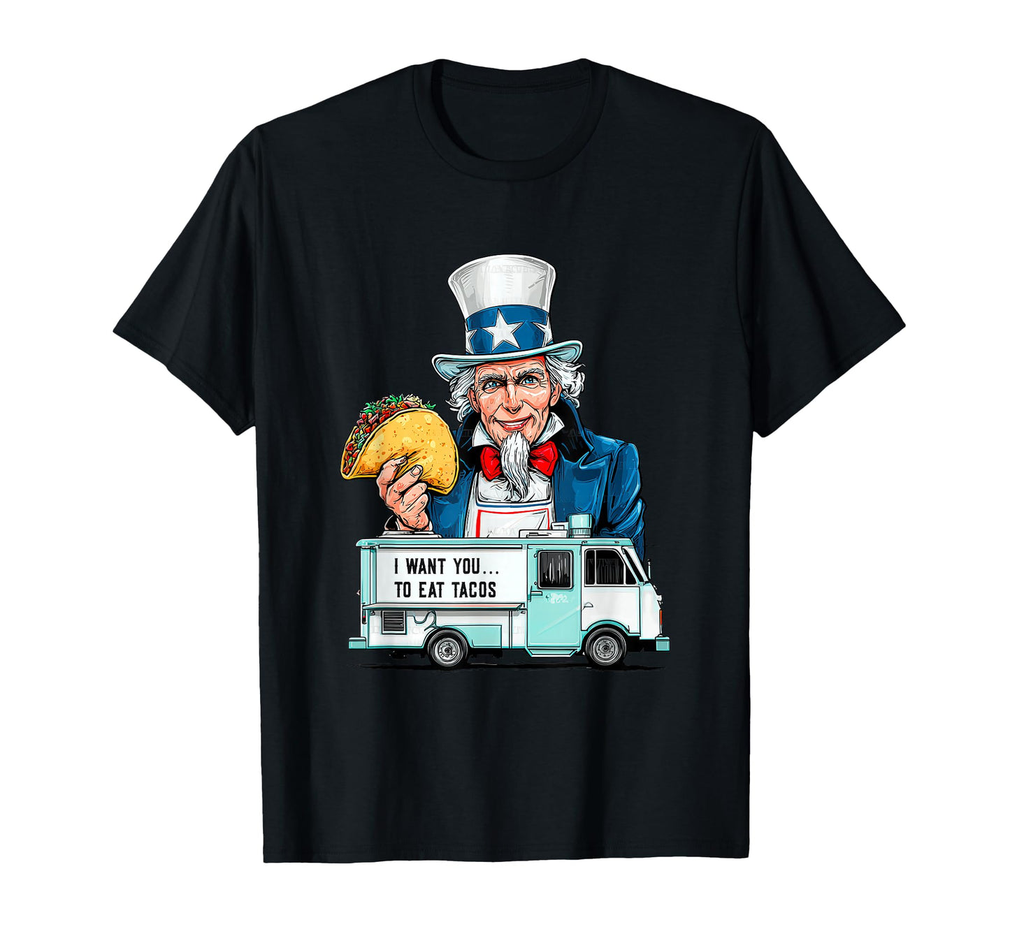 Pretty Taco Costume in Patriotic Look for Adults and Kids T-Shirt
