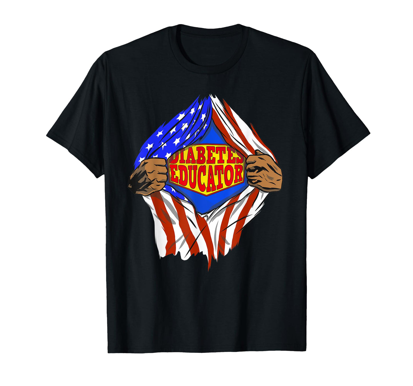 Funny Super Diabetes Educator Hero Job T-Shirt