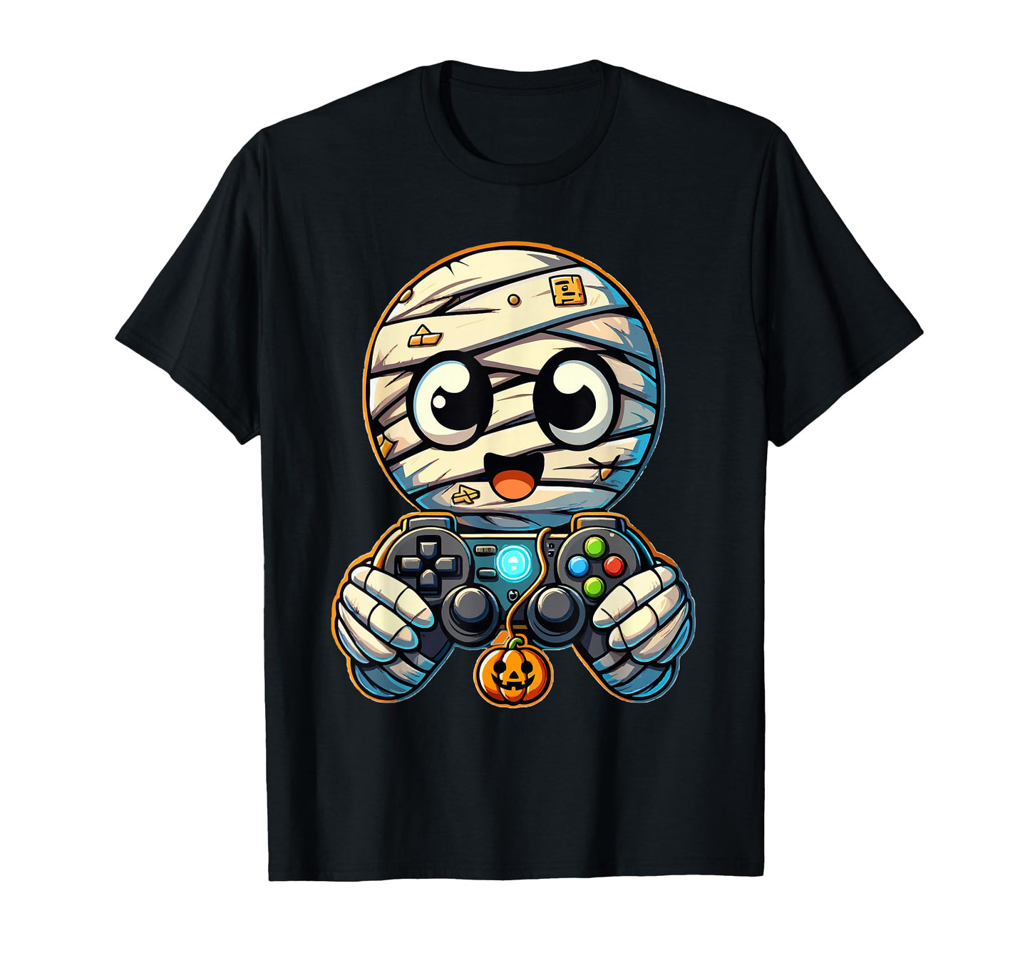 Halloween Jack O Lantern Gamer Boys Kids Men Funny Halloween T-Shirt