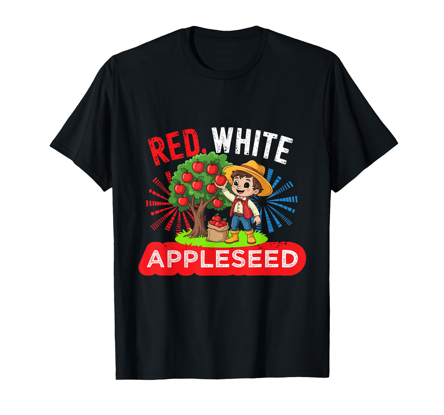Johnny Appleseed Day Costume US September 26th Retro Tree T-Shirt