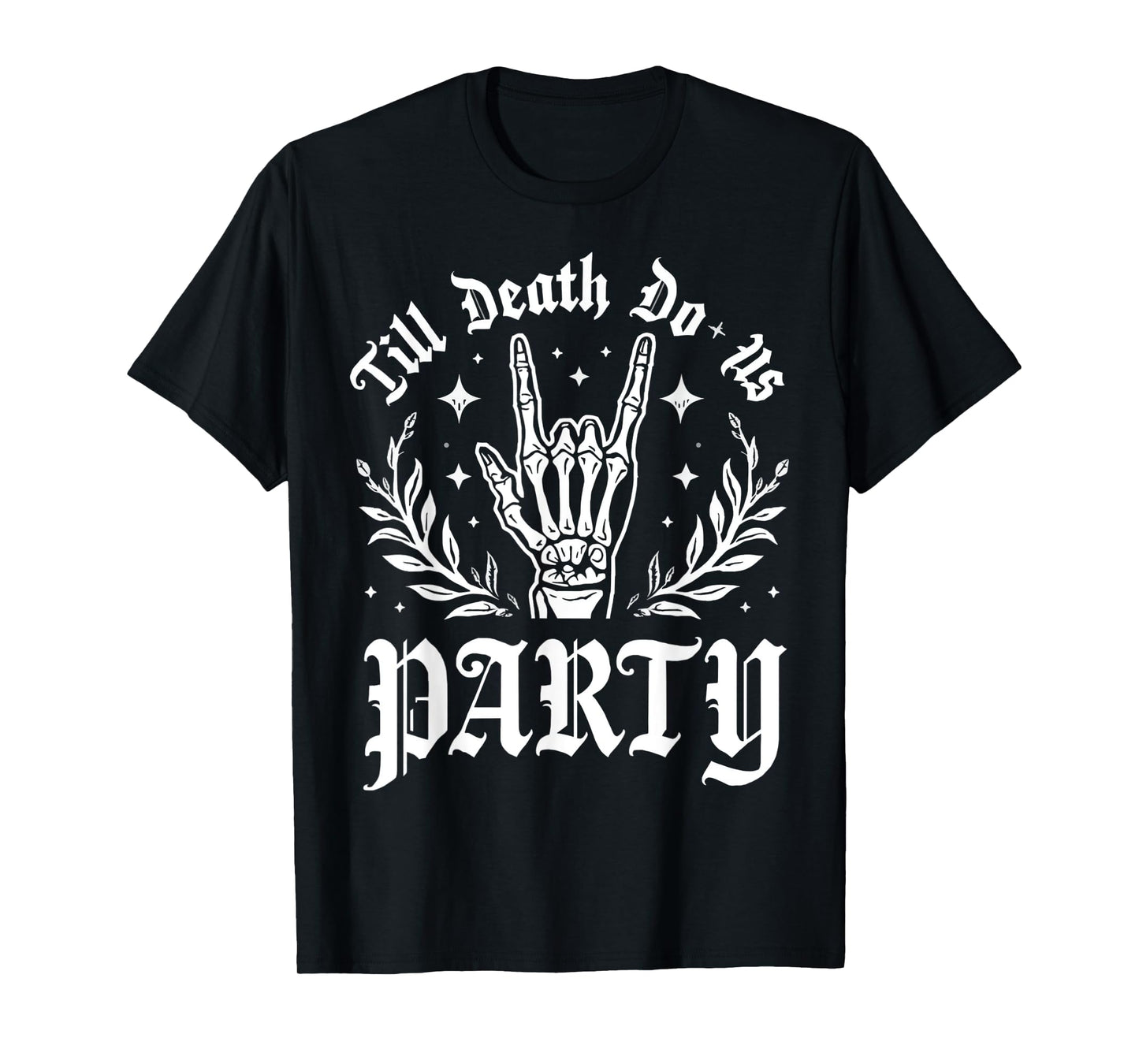 Til Death Do Us Party Retro Halloween Bachelorette Matching T-Shirt