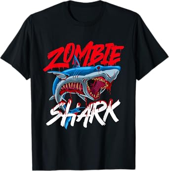 Zombie Shark - Halloween Wildlife Sea Ocean Marine Biologist T-Shirt
