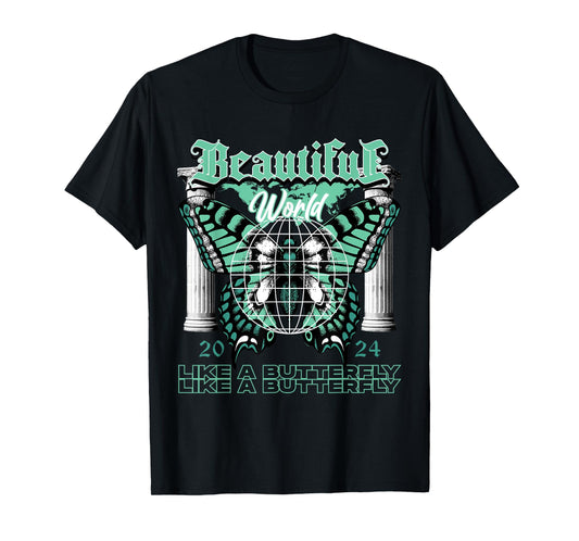 Beautiful World Retro Green Glow 1s Matching For Men Women T-Shirt