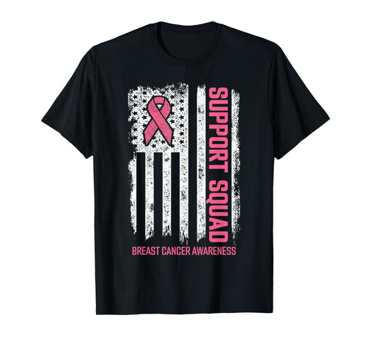Breast Cancer Support Squad Breast Cancer Awareness T-Shirt
