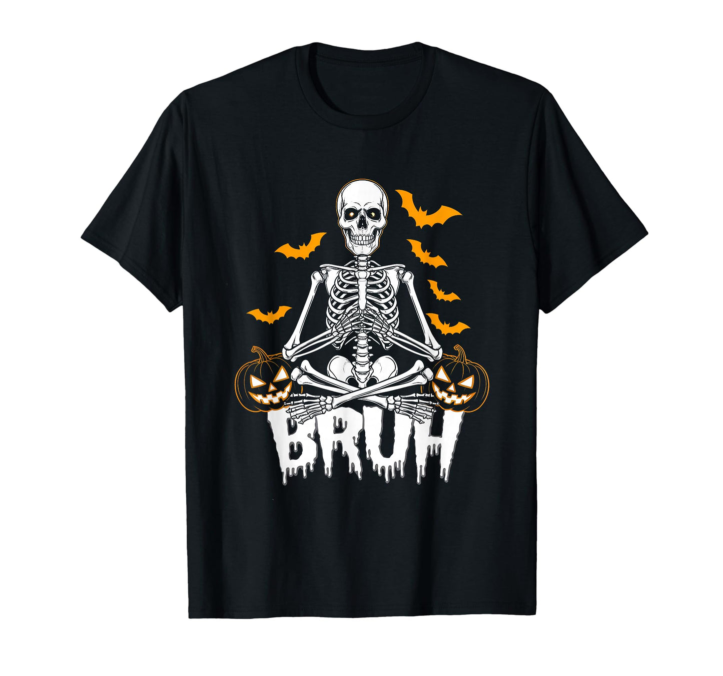 Halloween Skeleton Video Gaming Gamer Teens Men Boys Youths T-Shirt