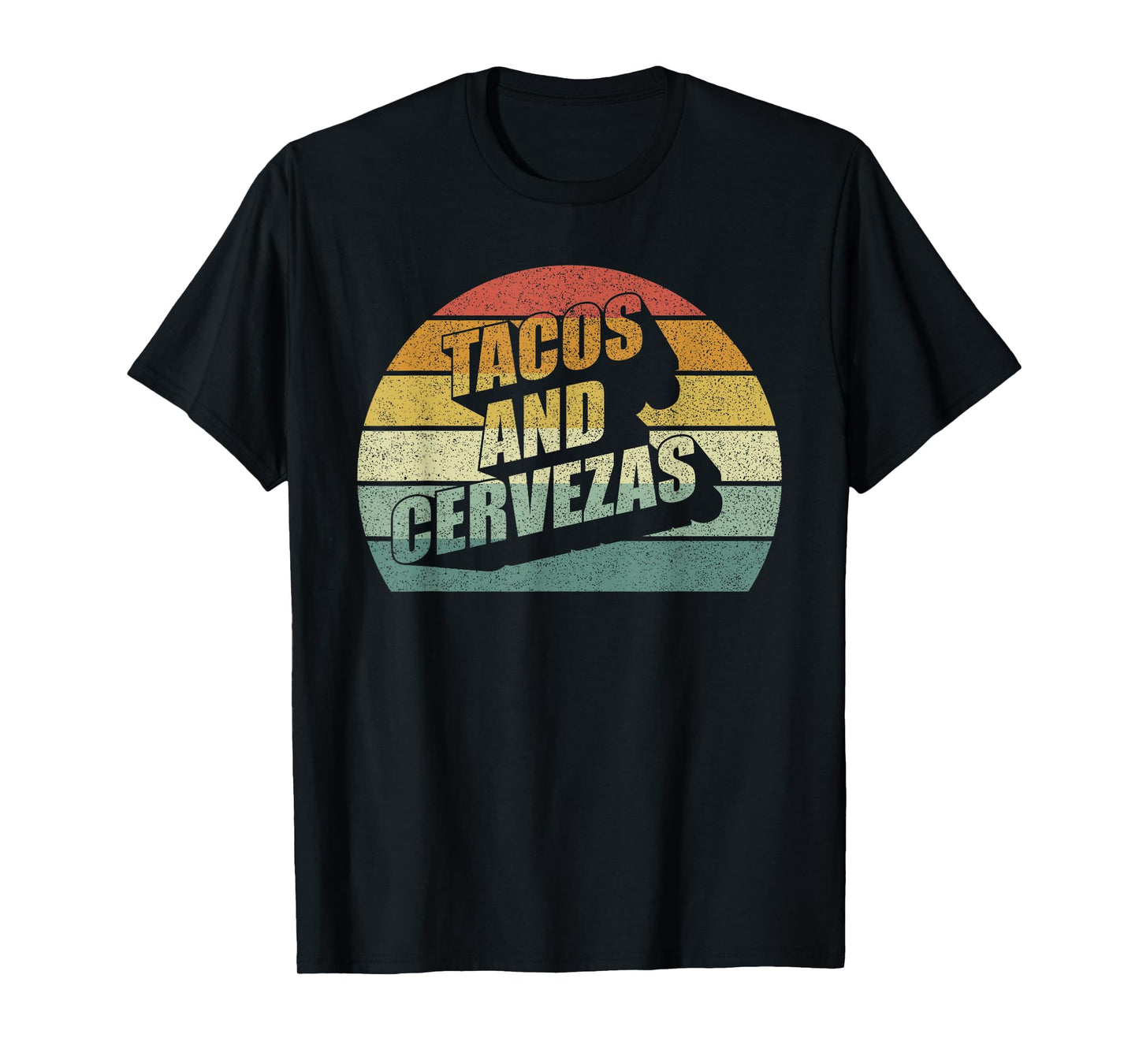 Retro Tacos And Cervezas Funny Taco Beer Party Gifts Vintage T-Shirt