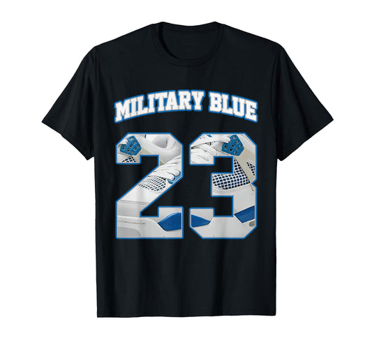 Number 23 Military Blue 4s Loser Lover Matching Tee Retro T-Shirt