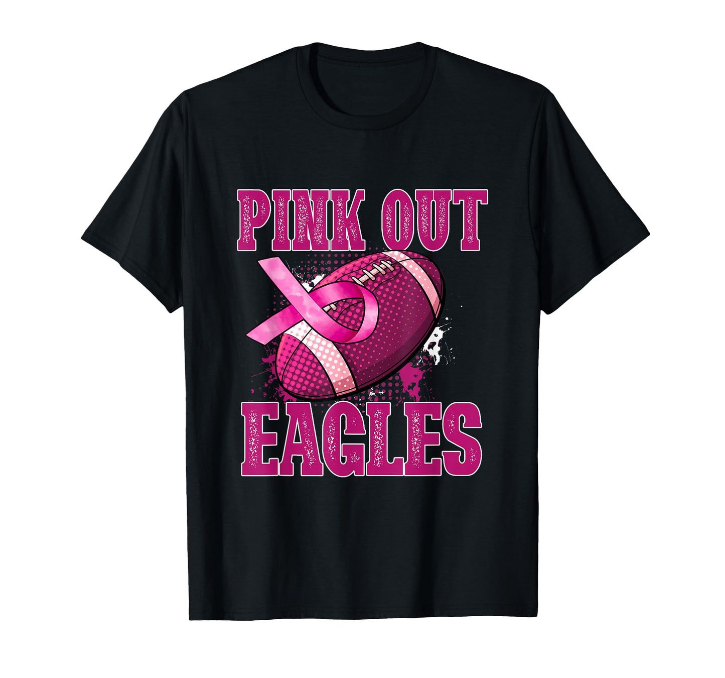 Eagles Pink Out Football Tackle Breast Cancer T-Shirt