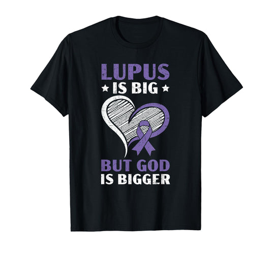 Lupus Awareness Purple Ribbon SLE Autoimmune Disease T-Shirt