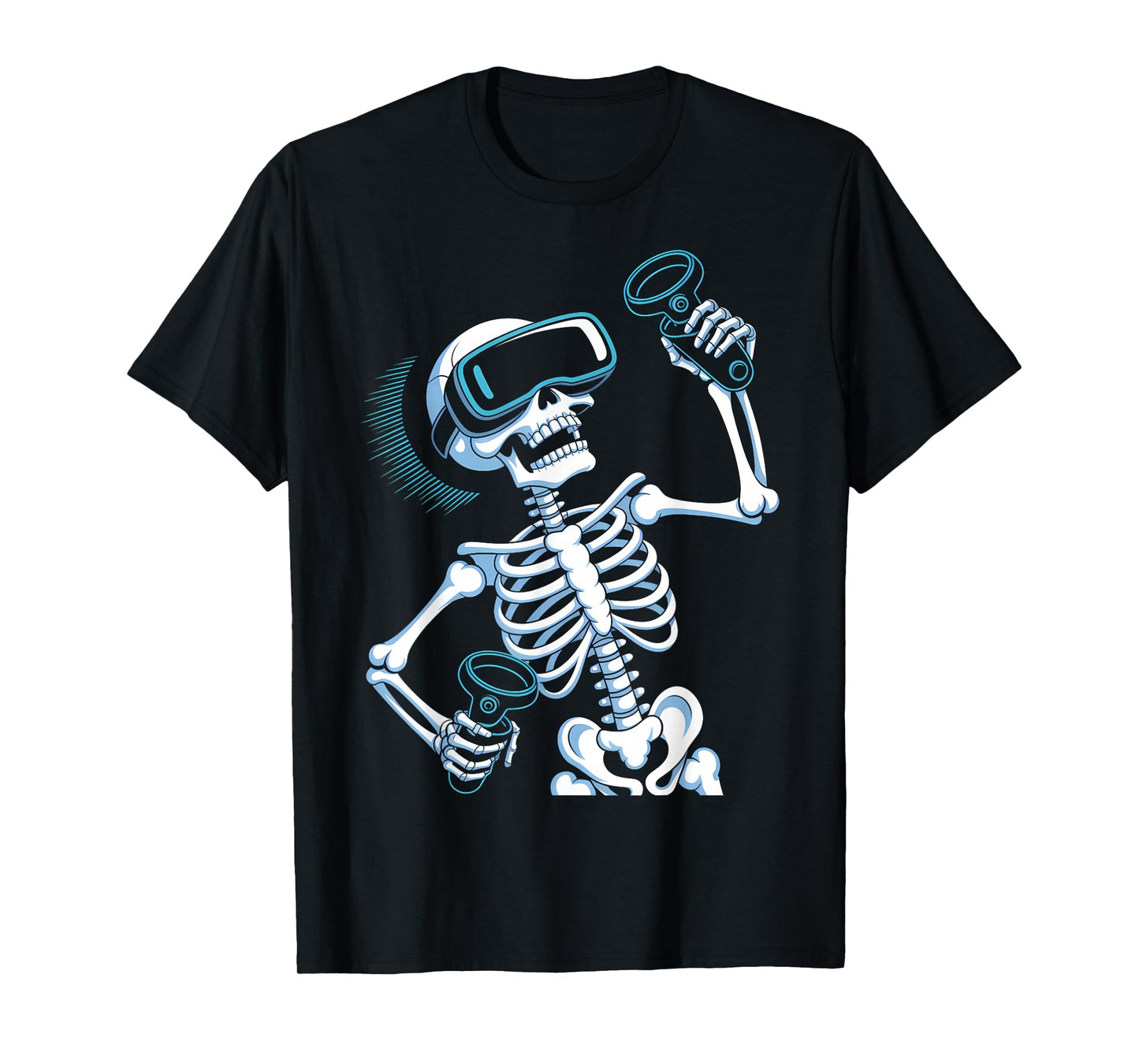 Halloween Skeleton VR Headset Costume T-Shirt