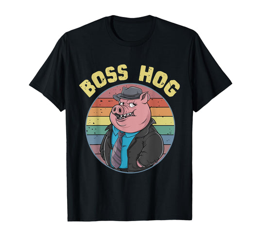 Hog Boss Funny Swine Costume Animal Cool Pigs Humor T-Shirt