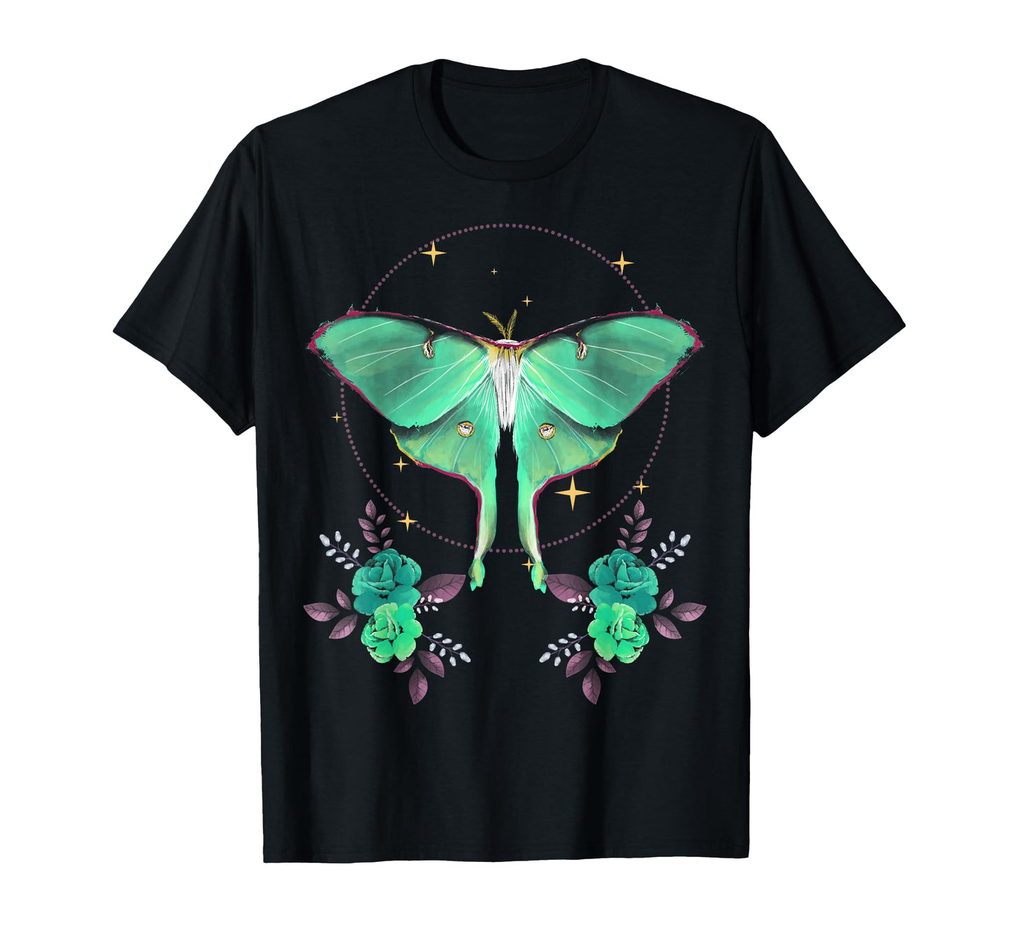 Cute Luna Moth Beautiful Butterfly Insect Lover Themed T-Shirt