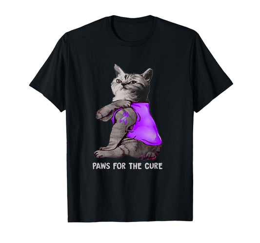Alzheimer awareness tshirt, Alzheimer cat tshirt, Alzheimer Men Women Kids T-Shirt