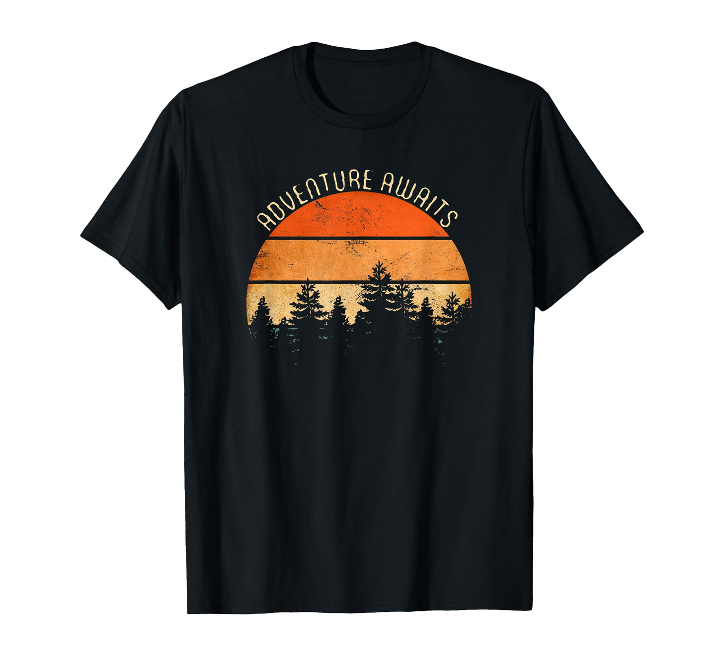 Adventure Awaits, Retro Hiking T-Shirt