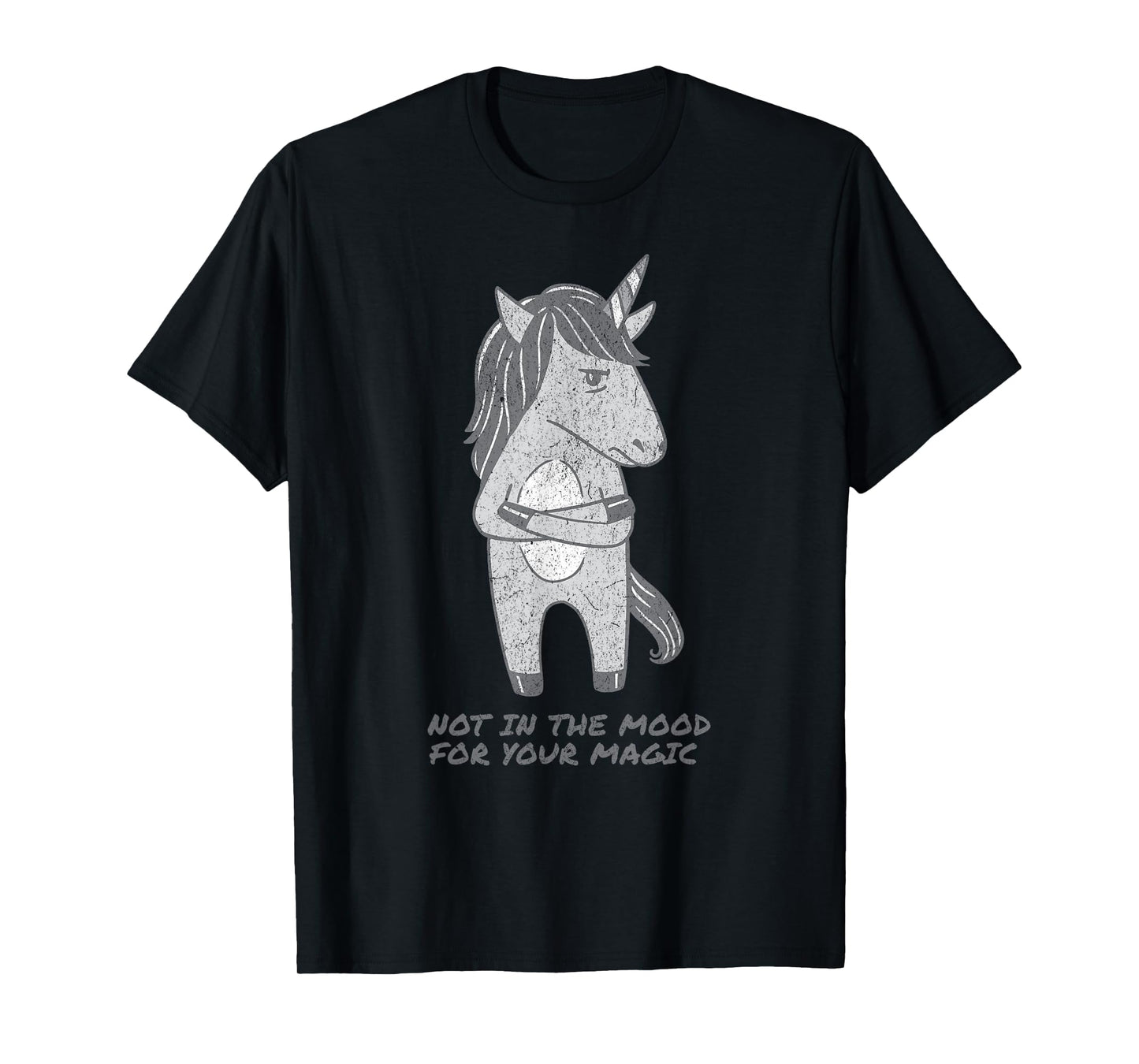 Not in the moon Magic Emo Unicorn Cute Horse Funny Sarcastic T-Shirt