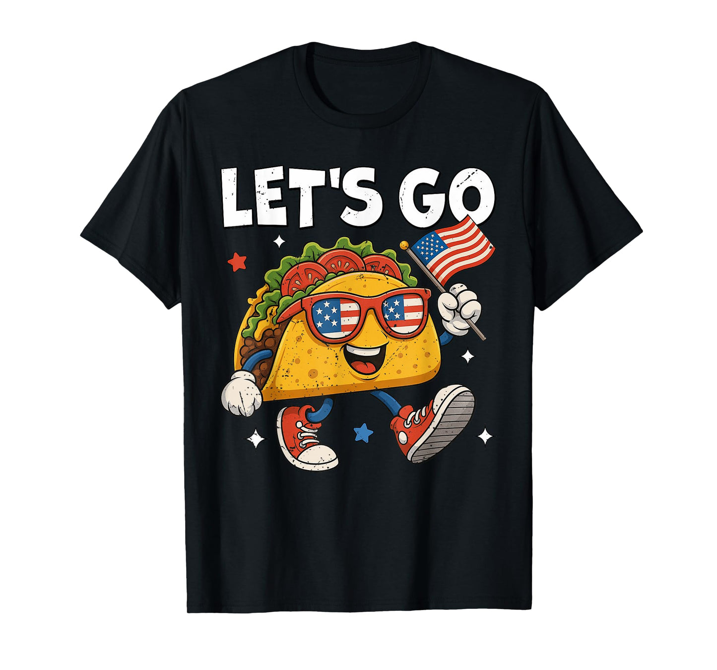 4th Of July Patriotic Let’s Go USA TACOS Freedom Food T-Shirt