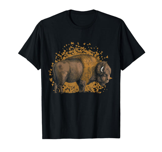 American Bison Wild Animal Gift Idea Men Boys Kids Buffalo T-Shirt