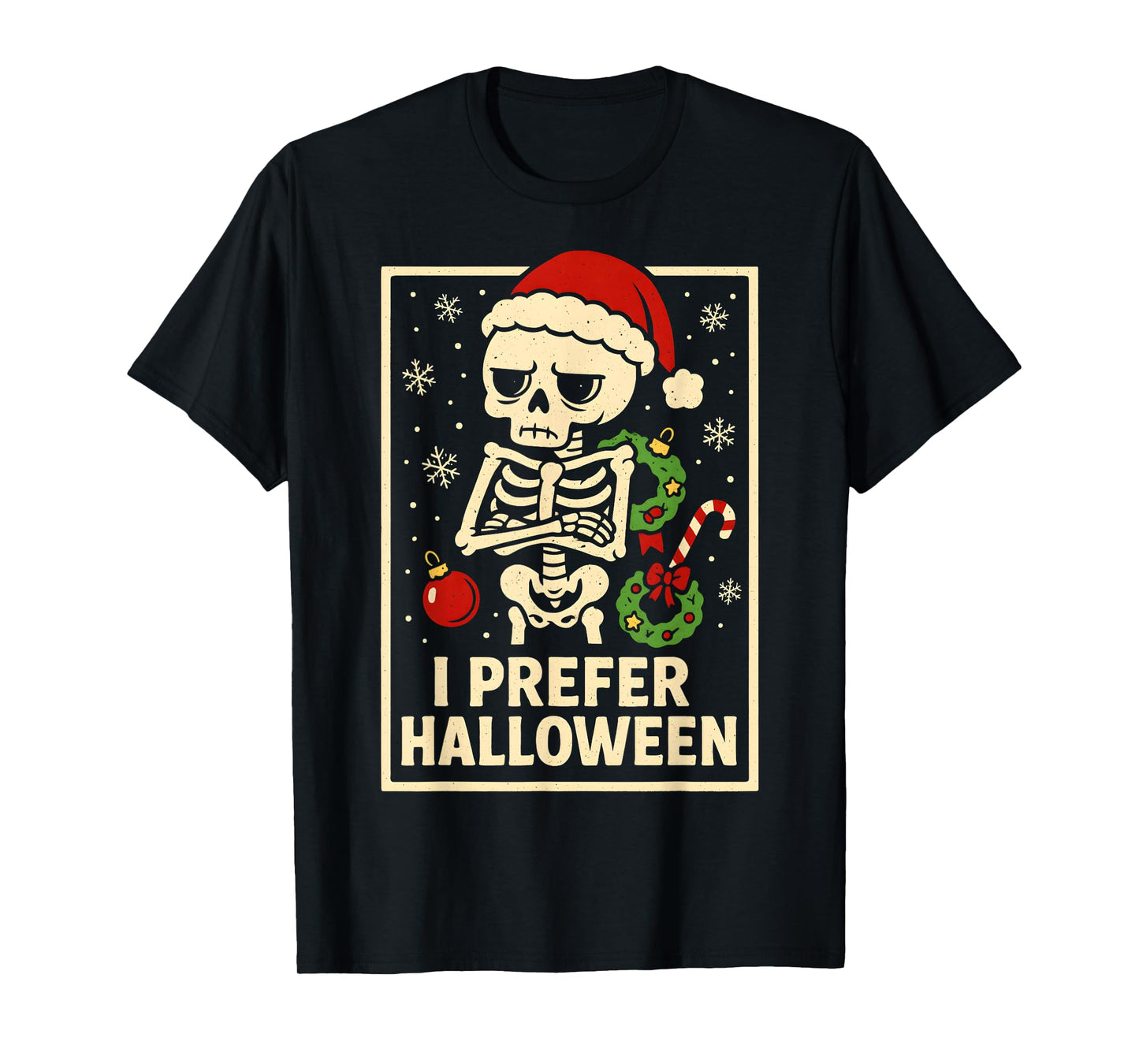 Funny Halloween and Christmas T-Shirt