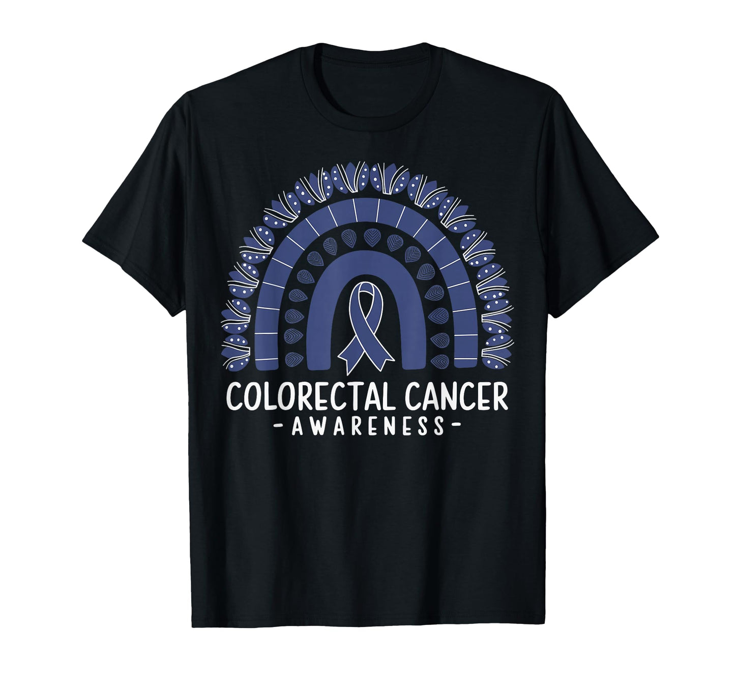 Colorectal Cancer Awareness Blue Ribbon T-Shirt