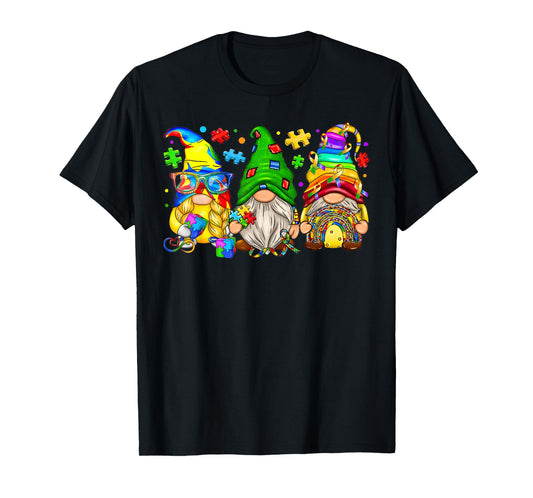 Accept Understand Love Gnome Autism Awareness T-Shirt