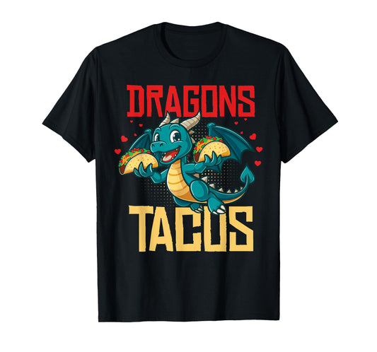 Dragons Love Tacos Shirt for Kids Girls Boys T-Shirt