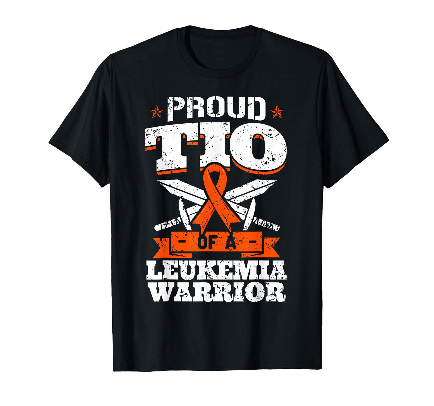 Proud Tio Of A Leukemia Warrior Uncle Awareness Blood Cancer T-Shirt