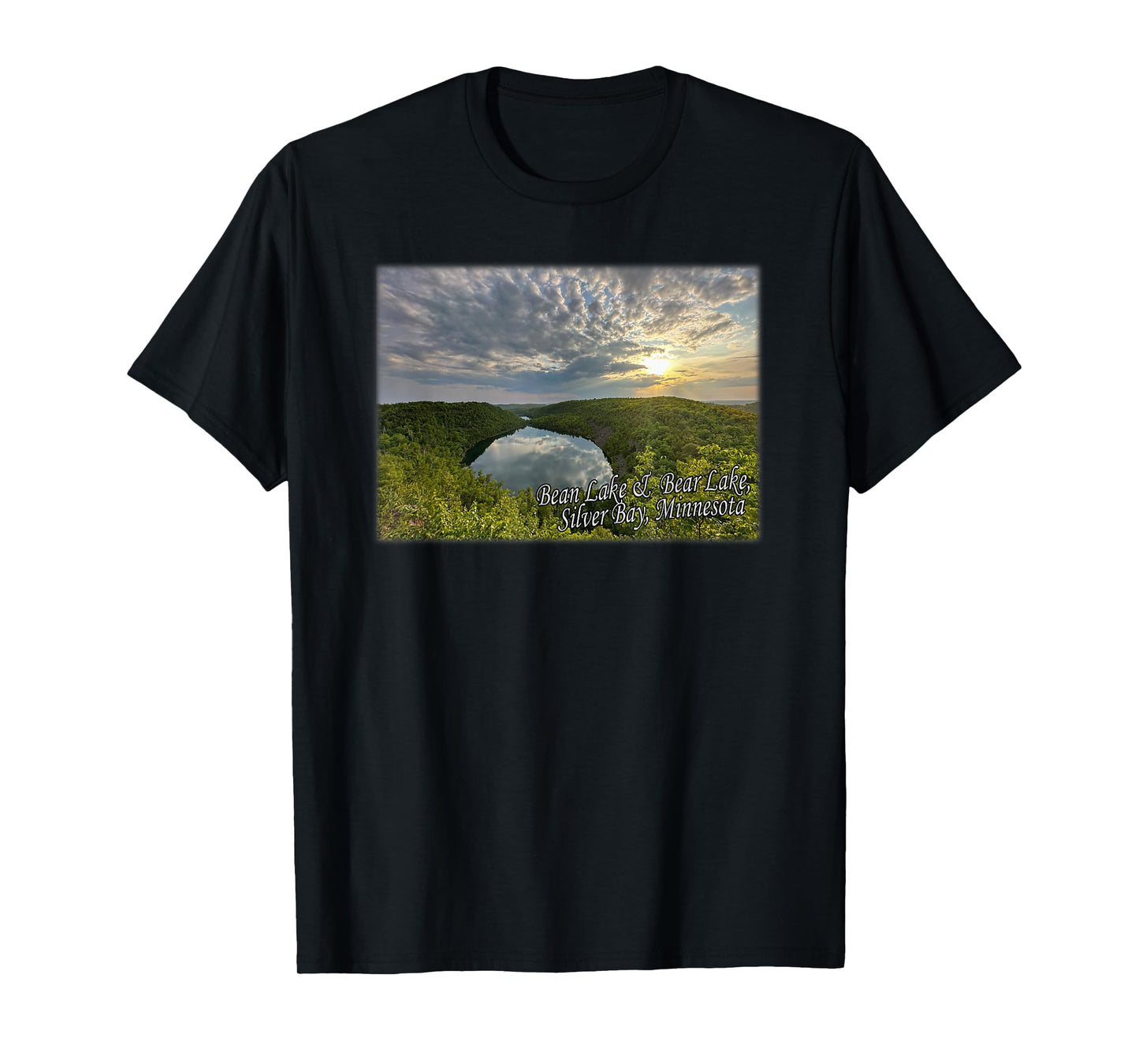 Bean & Bear Lake in Silver Bay, Minnesota T-Shirt