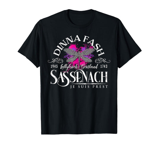 Dinna Fash Sassenach Dragonfly Paint Splash T-Shirt