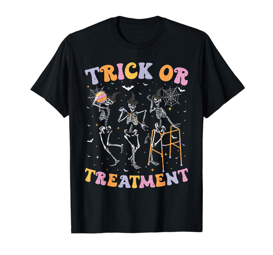 Trick or Treatment PT Physical Therapy Therapist Halloween T-Shirt