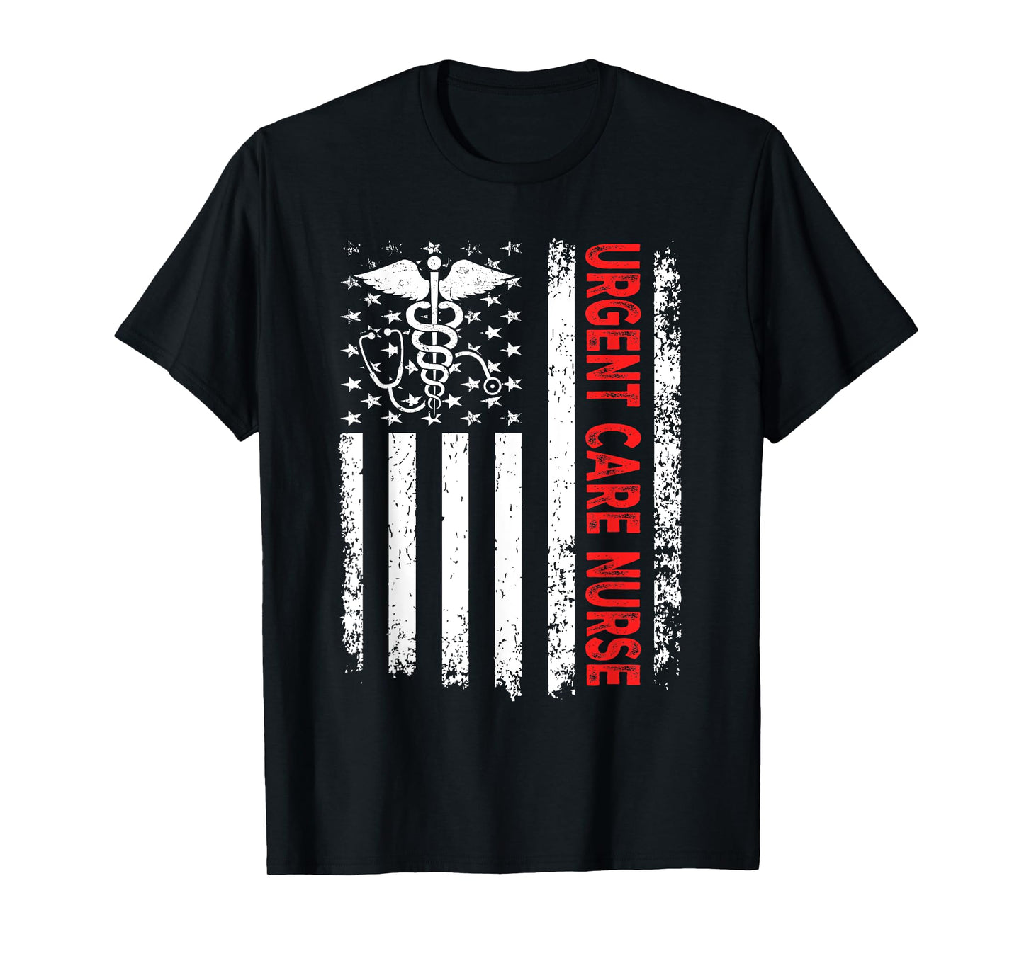 Urgent Care Nurse American Flag 4th of July Registered Nurse Women Men T-Shirt