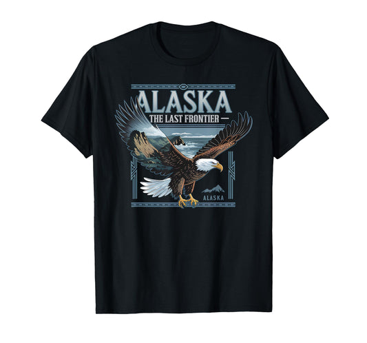 Alaska State Pride The Last Frontier Bald Eagle Alaskan Trip T-Shirt