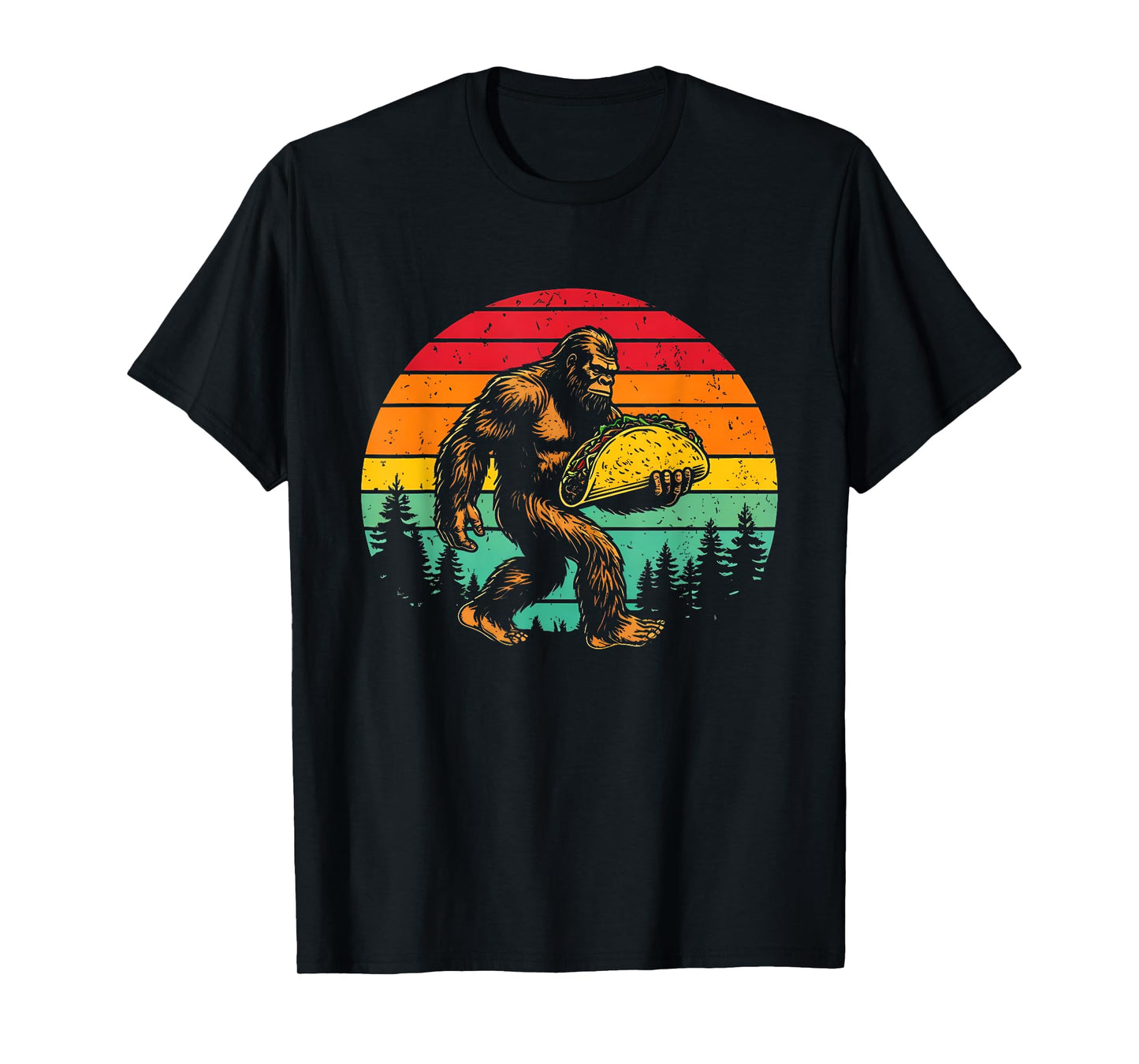 Sasquatch Taco Lover Mexican Food Funny Cinco de Mayo T-Shirt