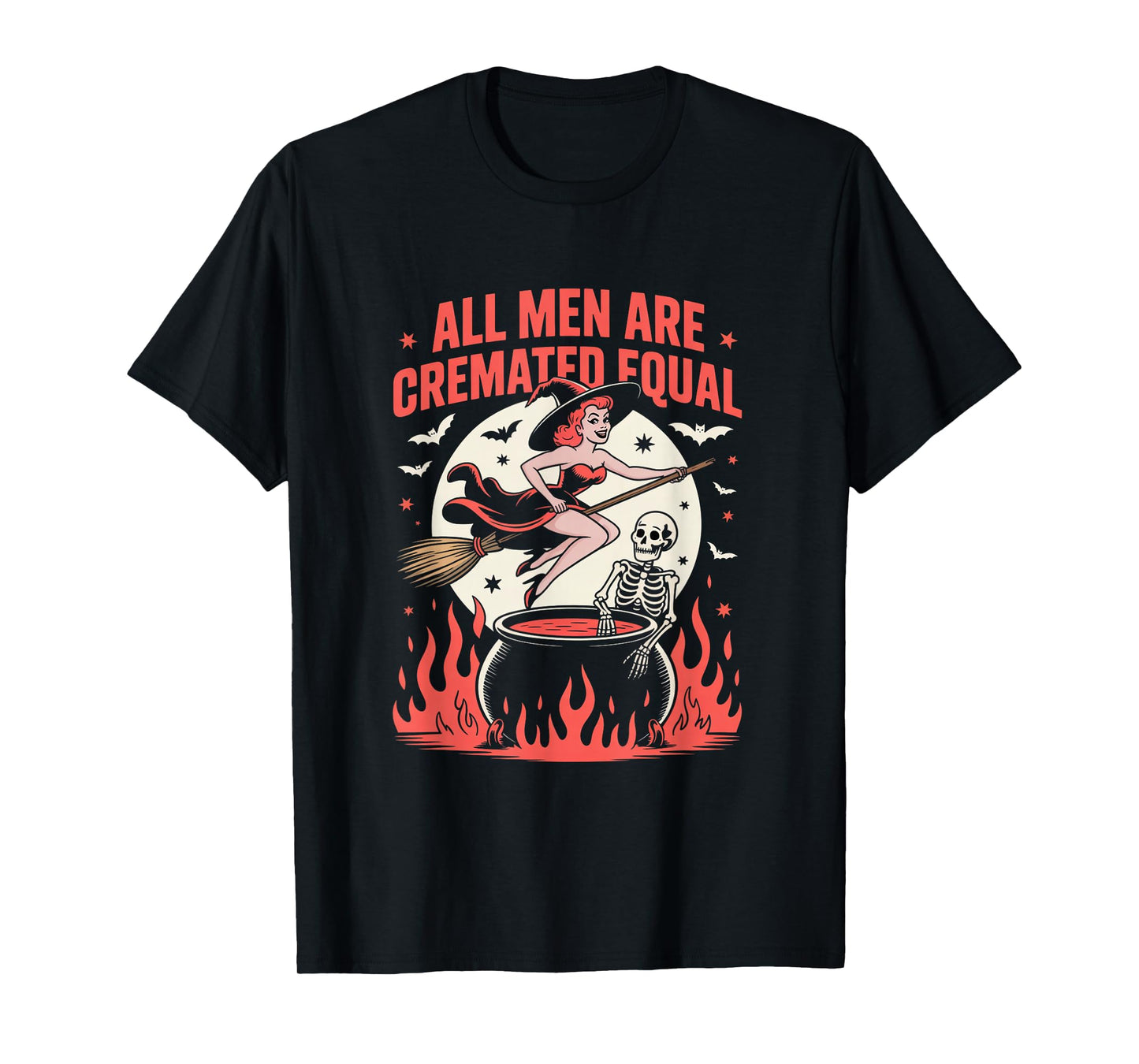 All Men are Cremated Equal Vintage Feminist Halloween T-Shirt