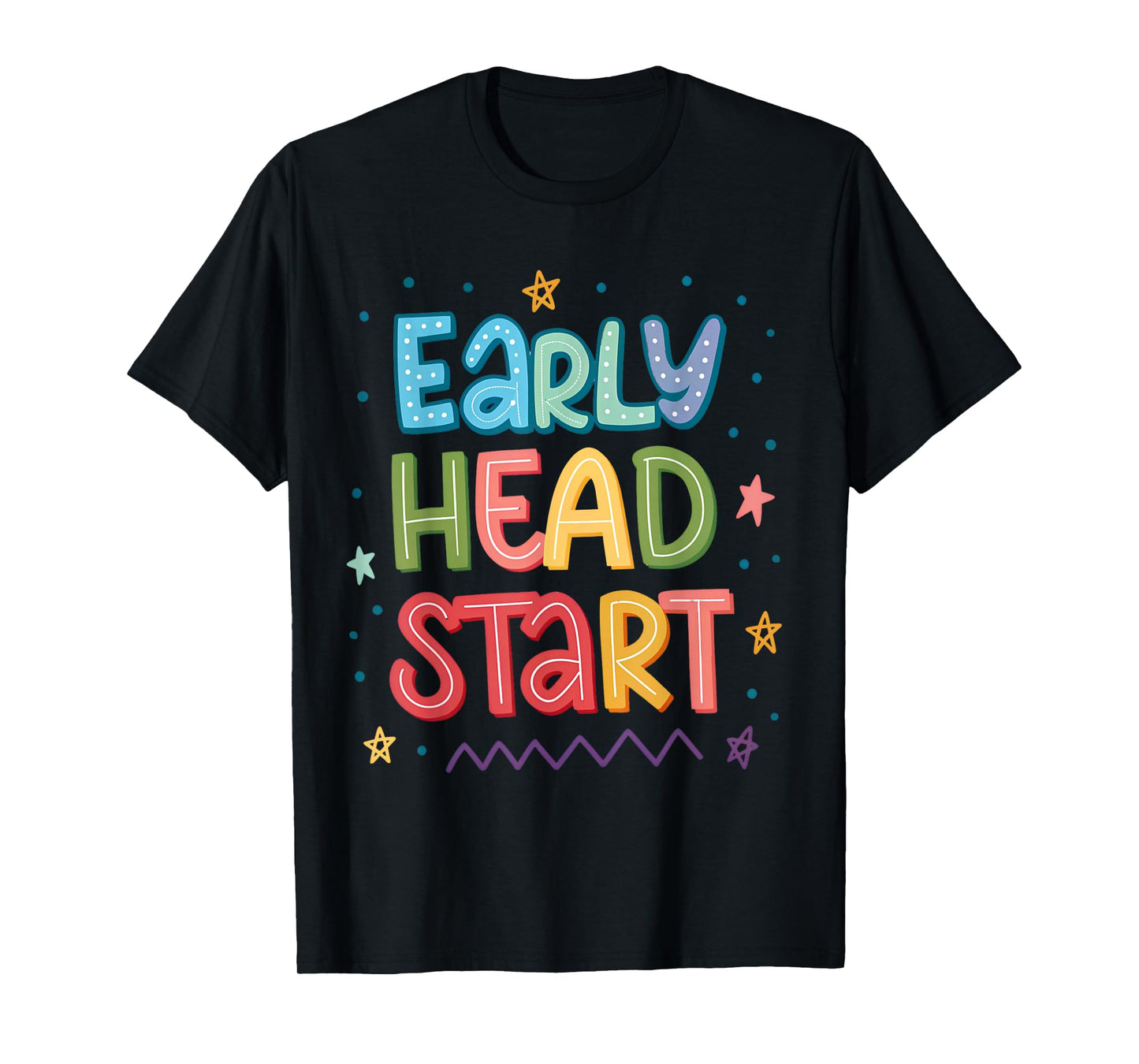 Early Childhood Educator Colorful First Day of School Design T-Shirt