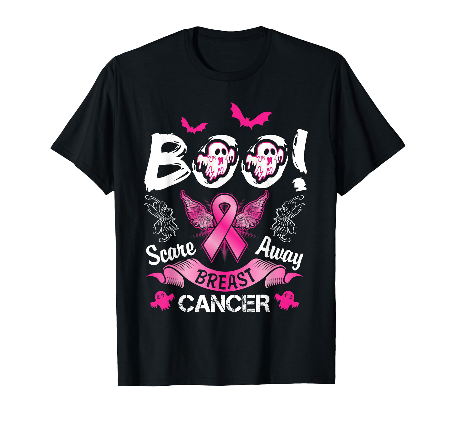 Scare away Breast Cancer, Funny Halloween T-Shirt