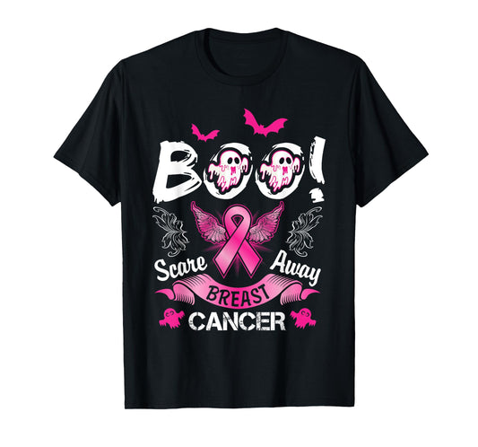 Scare away Breast Cancer, Funny Halloween T-Shirt