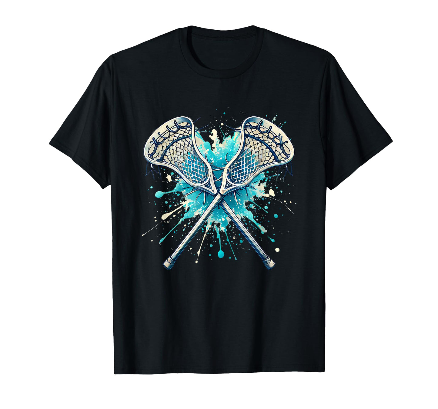 Lacrosse Splash Player Crossed Sticks Lacrosse Boys girls T-Shirt