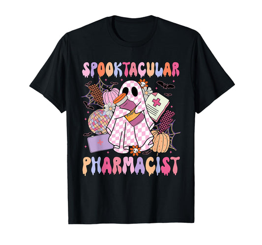 Spooktacular Pharmacist Spooky Halloween Pharmacy Week T-Shirt