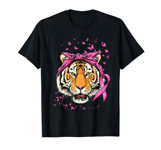 Tiger Breast Cancer Awareness Shirt Breast Cancer Survivors T-Shirt