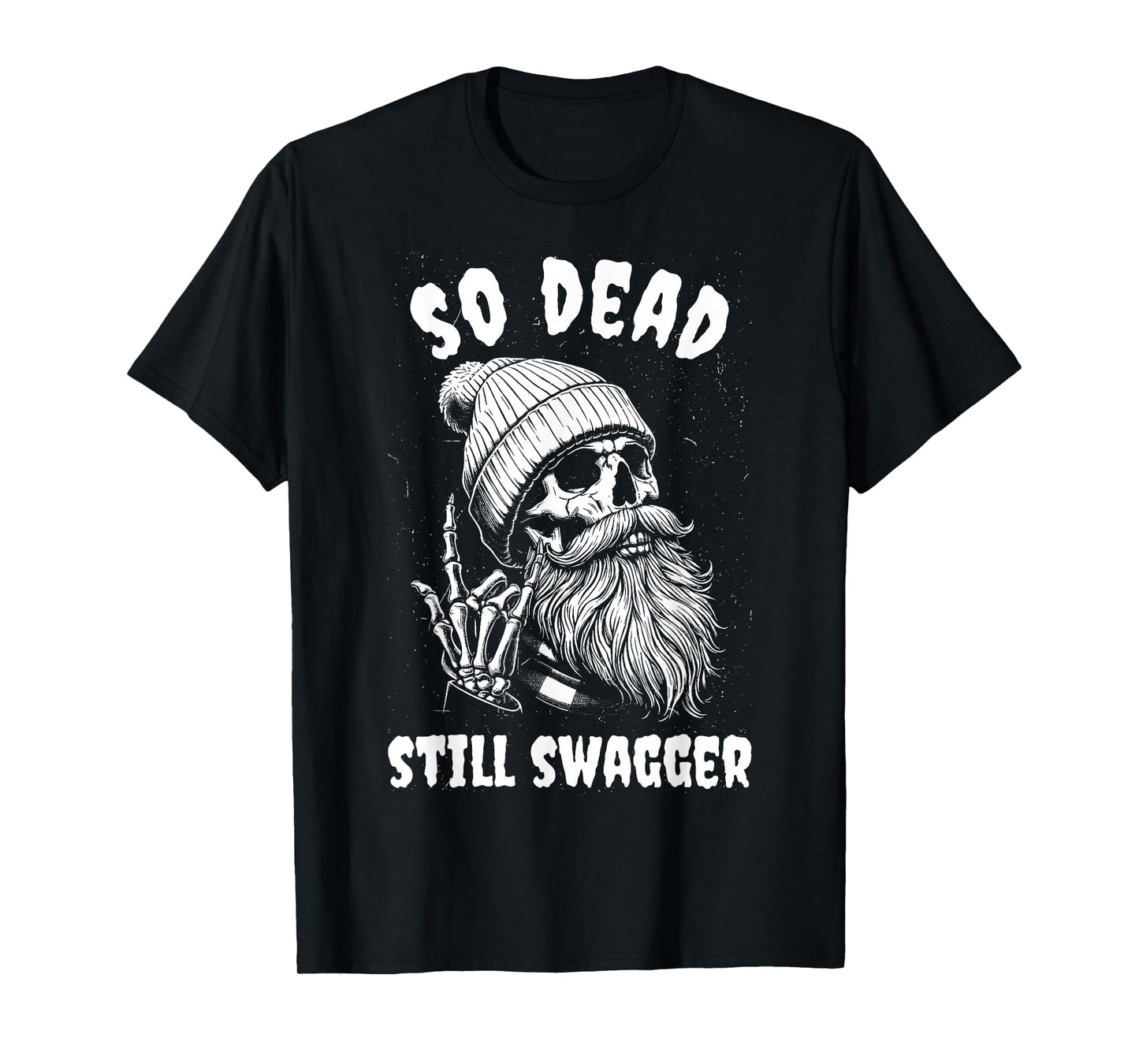 Halloween So Dead Still Swagger Hipster Skeleton Meme T-Shirt