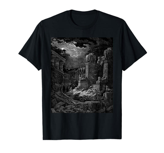Babylon Fallen Gustave Dore Biblical Art T-Shirt