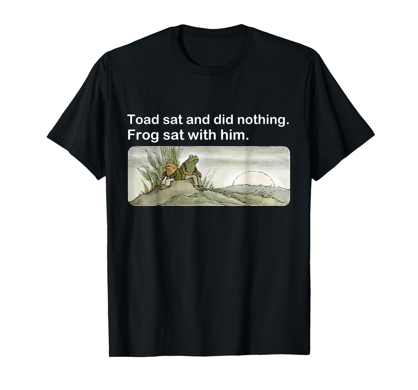 Frogs Funny toads meme lover Vintage Unisex-Adults & Kids Black T-Shirt