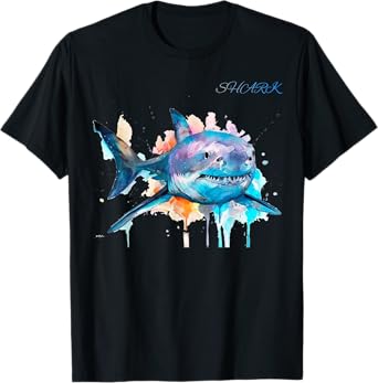 Types of Shark Megalodon Great White Nurse Shark T-Shirt