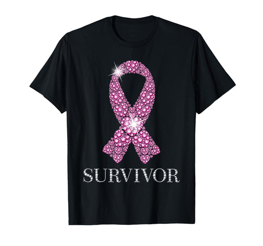 Breast Cancer Survivor Pink Ribbon National Cancer Survivor T-Shirt