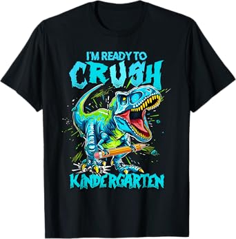 2026 I'm Ready To Crush Kindergarten Dinosaur Boys T-Shirt