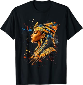 Ancient Egypt Cleopatra Artwork Egyptology Egyptian God T-Shirt