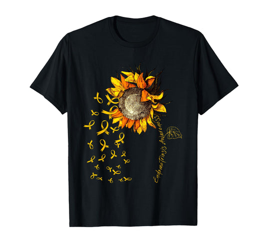 ENDOMETRIOSIS Awareness Sunflower T-shirt T-Shirt