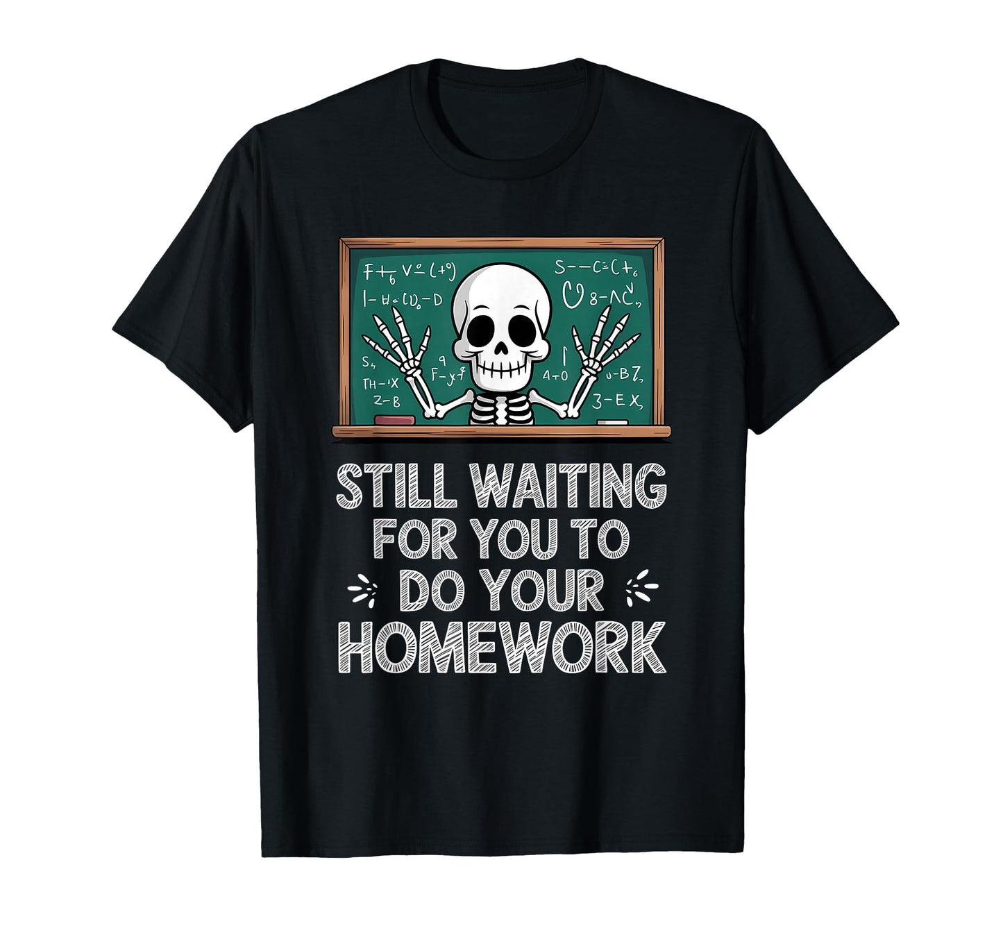 Skeleton Teacher Halloween, Funny Sarcastic Spooky T-Shirt