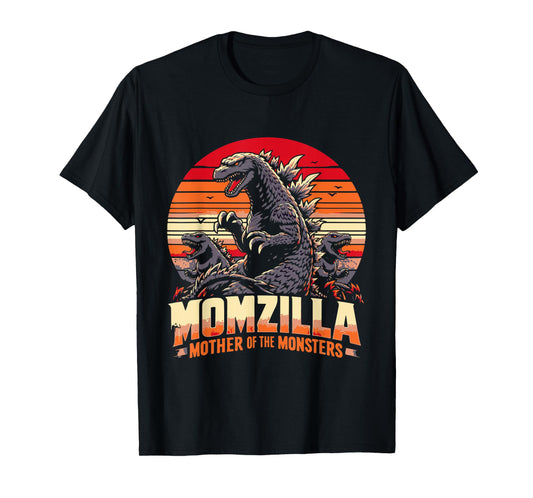 funny Momzilla Mother Of Monsters Retro birthday Mothers day T-Shirt
