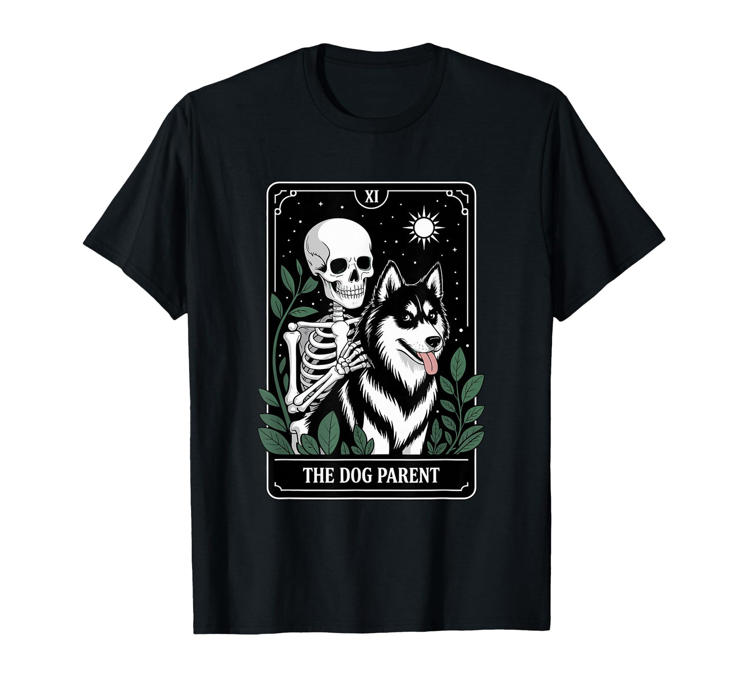 Funny Tarot Dog Parent Siberian Husky T-Shirt